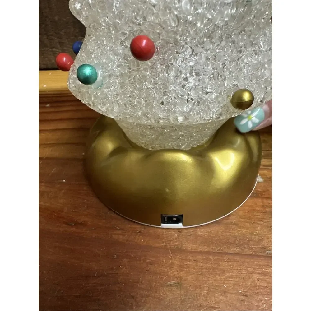 Vintage Avon Gift Collection Twinkling Christmas Tree Decoration 8.5” In Box